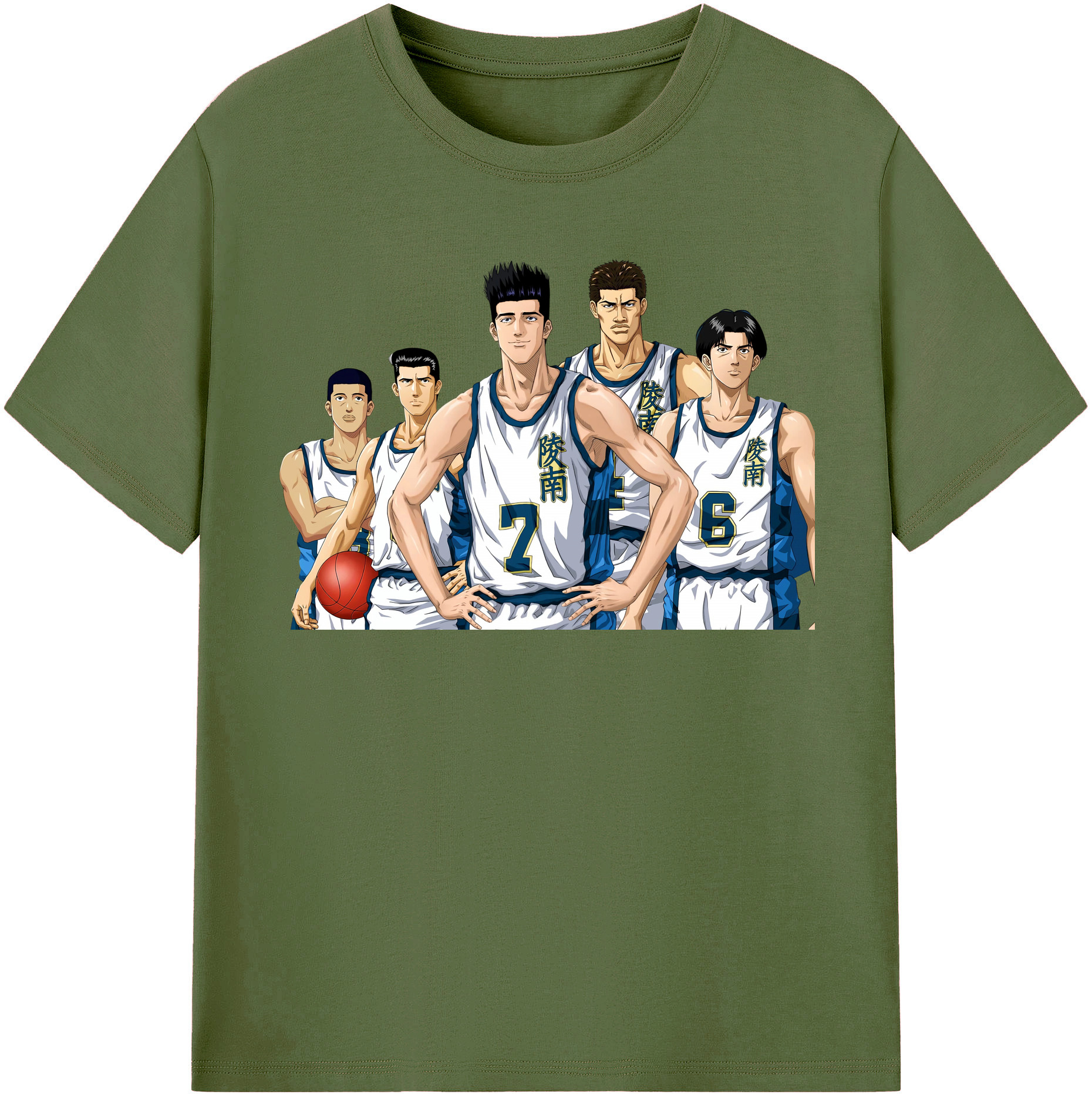 SLAM DUNK／スラムダンク 綿100％半袖Tシャツ（フロントプリント）